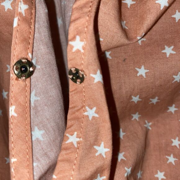 NWOT Madewell Womens Wrap Top‎ in Star Scatter Sz XS Orange Peach Fall - Picture 7 of 16